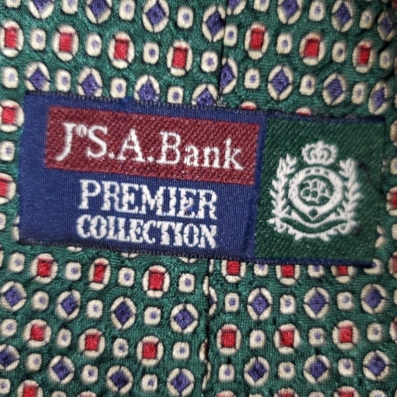 DARK GREEN TIE WITH SMALL PATTERN NEW - Picture 6 of 6